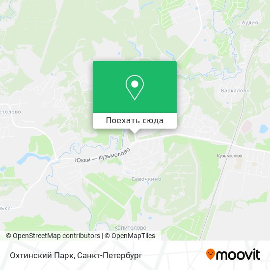 Карта Охтинский Парк