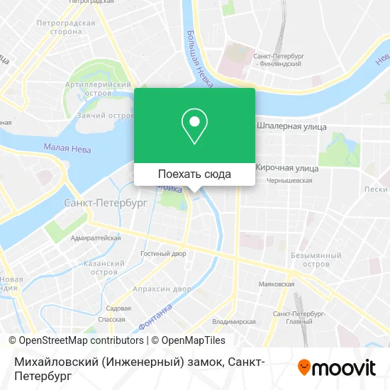 Карта Михайловский (Инженерный) замок