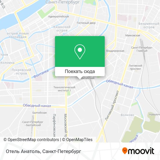 Карта Отель  Анатоль
