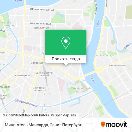 Карта Мини-отель  Мансарда