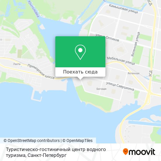 Карта Туристическо-гостиничный центр водного туризма