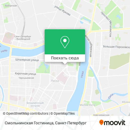 Карта Смольнинская Гостиница