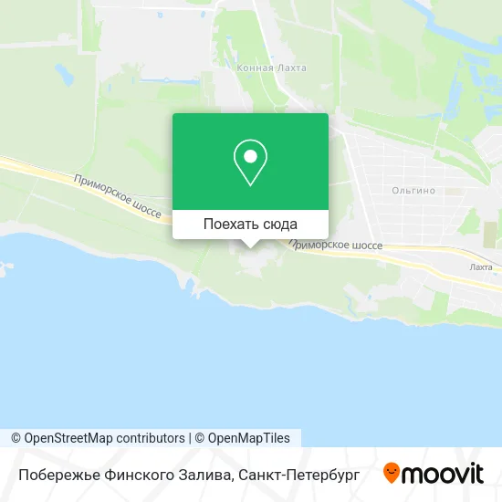 Карта Побережье Финского Залива