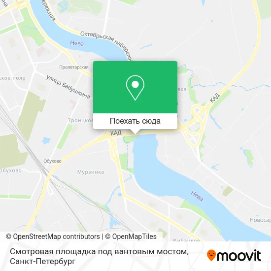Карта Смотровая площадка под вантовым мостом
