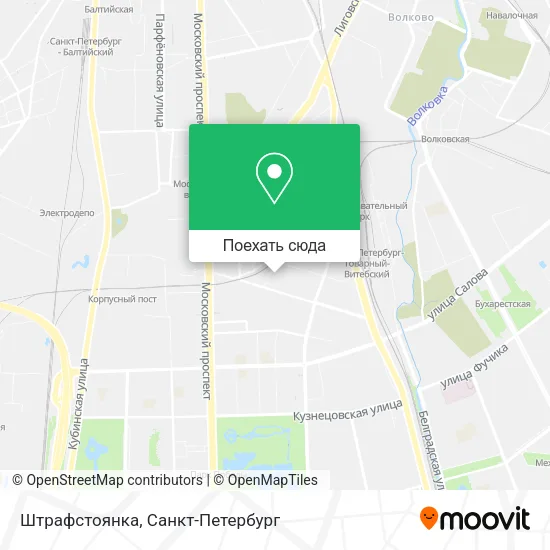 Карта Штрафстоянка