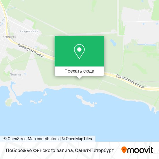 Карта Побережье Финского залива