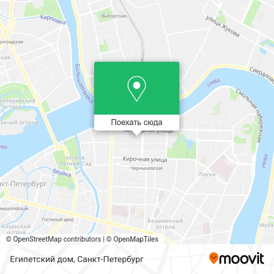 Карта Египетский дом