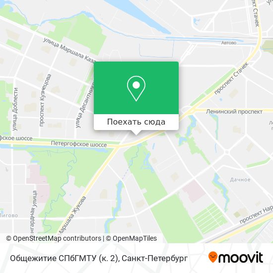 Карта Общежитие СПбГМТУ (к. 2)
