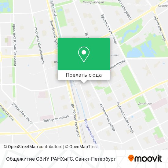 Карта Общежитие СЗИУ РАНХиГС