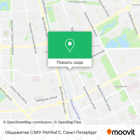 Карта Общежитие СЗИУ РАНХиГС