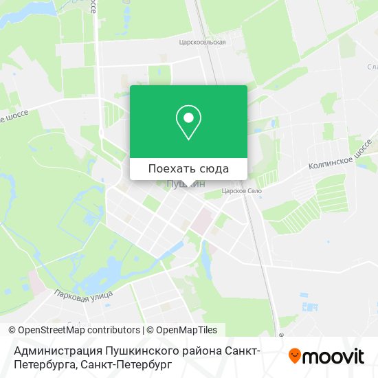 Карта Администрация Пушкинского района Санкт-Петербурга