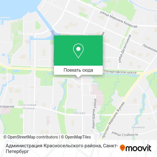 Карта Администрация Красносельского района