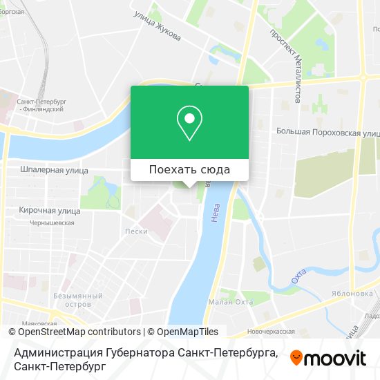 Карта Администрация Губернатора Санкт-Петербурга