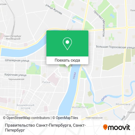 Карта Правительство Санкт-Петербурга