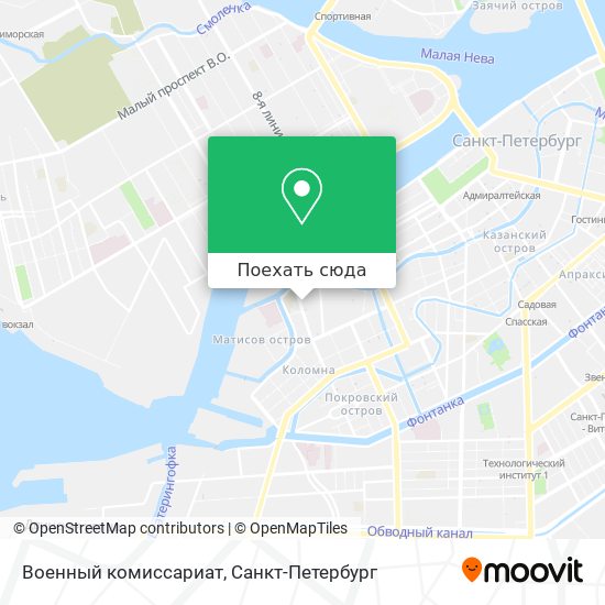Карта Военный комиссариат