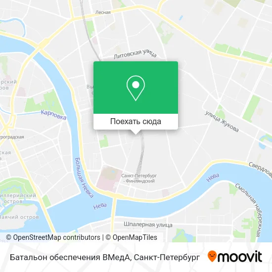 Карта Батальон обеспечения ВМедА