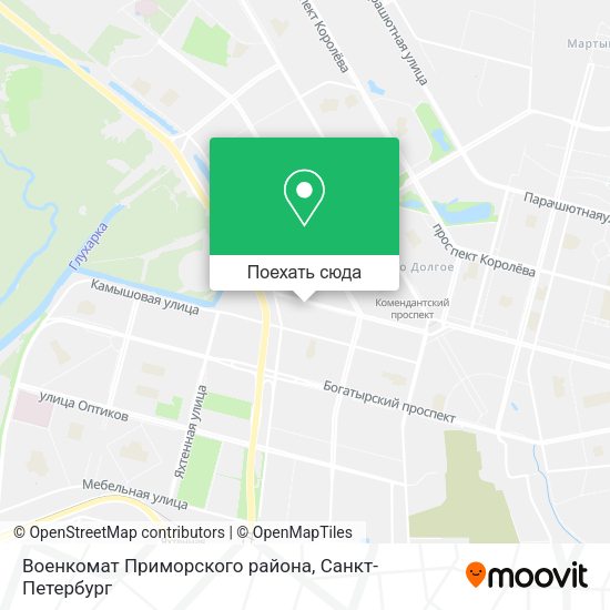Карта Военкомат Приморского района