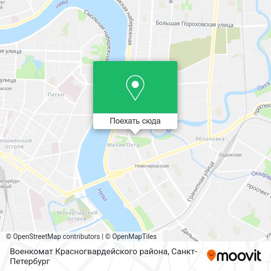 Карта Военкомат Красногвардейского района