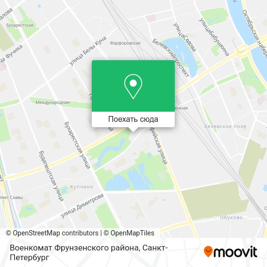 Карта Военкомат Фрунзенского района