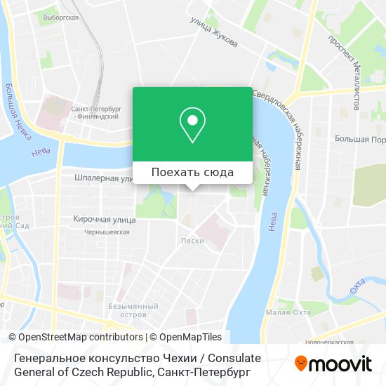 Карта Генеральное консульство Чехии / Consulate General of Czech Republic