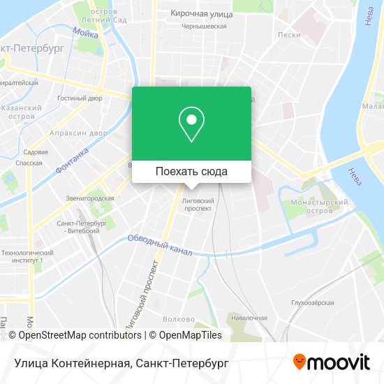Карта Улица Контейнерная