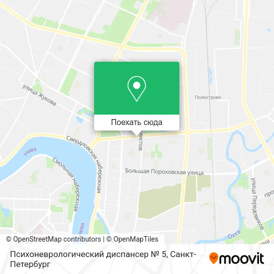 Карта Психоневрологический диспансер № 5