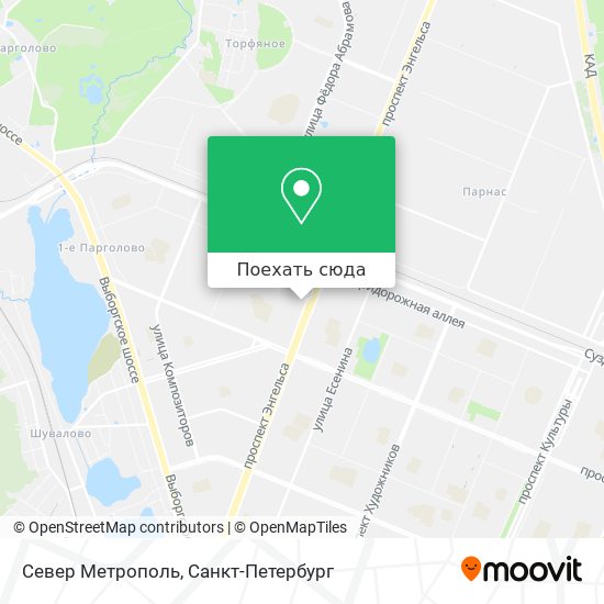 Карта Север Метрополь