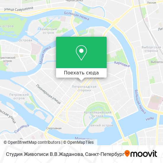 Карта Студия Живописи В.В.Жаданова