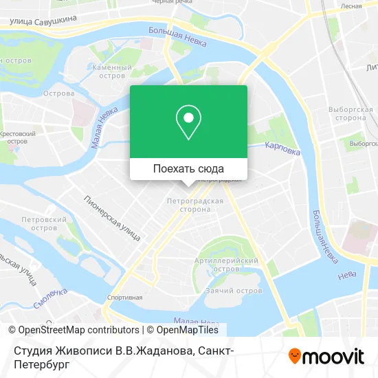 Карта Студия Живописи В.В.Жаданова
