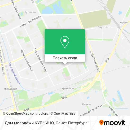 Карта Дом молодёжи  КУПЧИНО