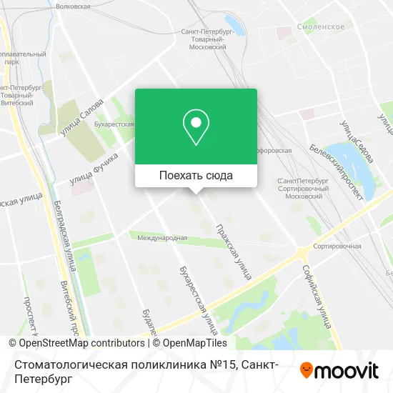 Карта Стоматологическая поликлиника №15