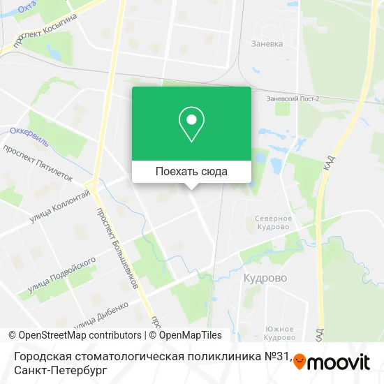 Карта Городская стоматологическая поликлиника №31