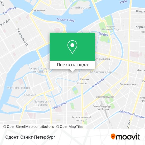 Карта Одонт