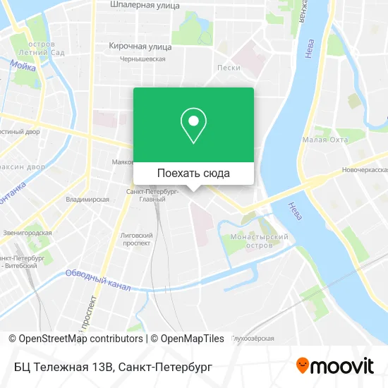 Карта БЦ Тележная 13В