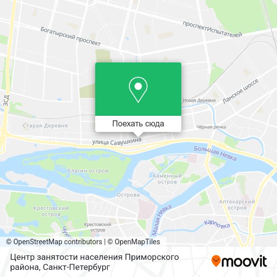 Карта Центр занятости населения Приморского района