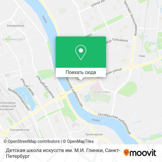 Карта Детская школа искусств им. М.И. Глинки