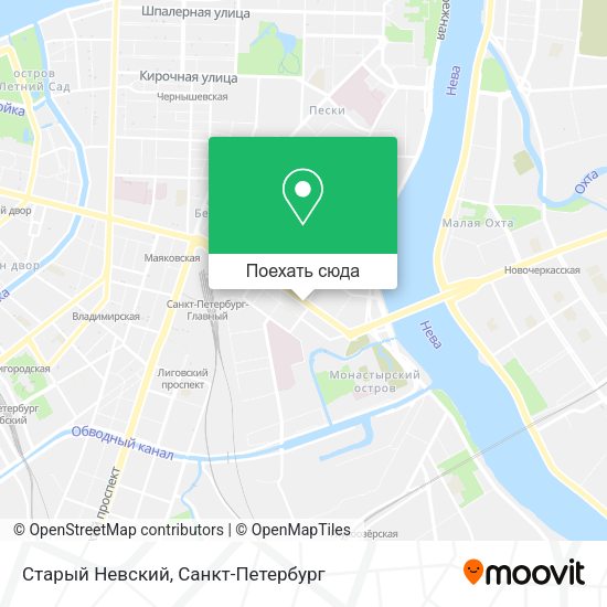 Карта Старый Невский