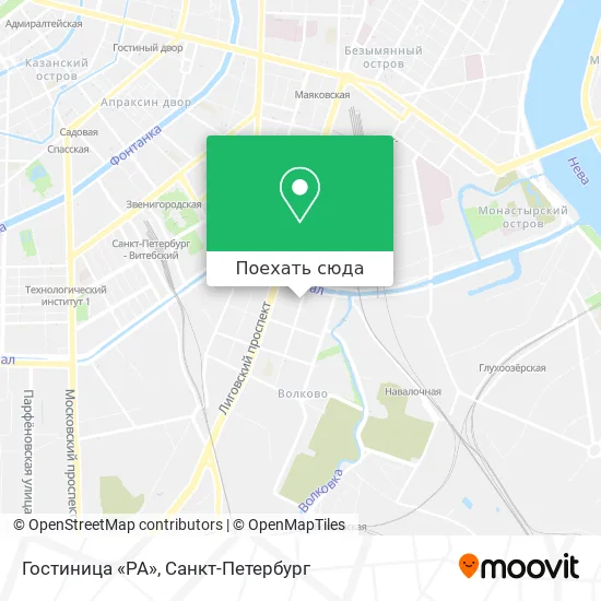 Карта Гостиница «РА»