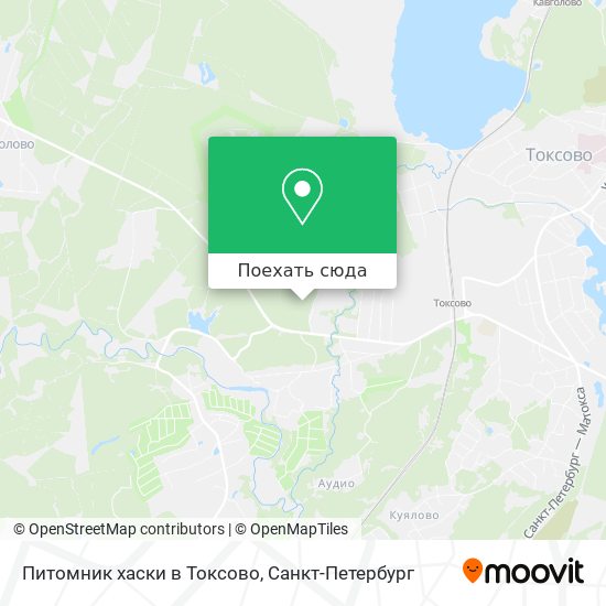 Карта Питомник хаски в Токсово