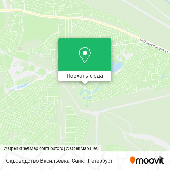 Карта Садоводство  Васильевка