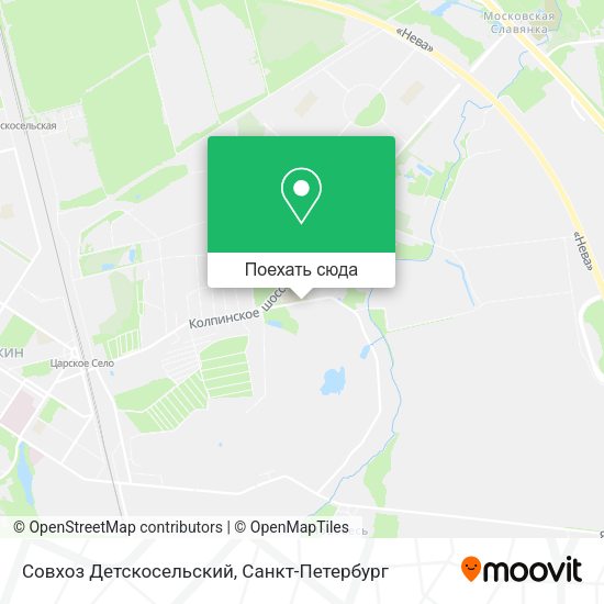 Карта Совхоз Детскосельский