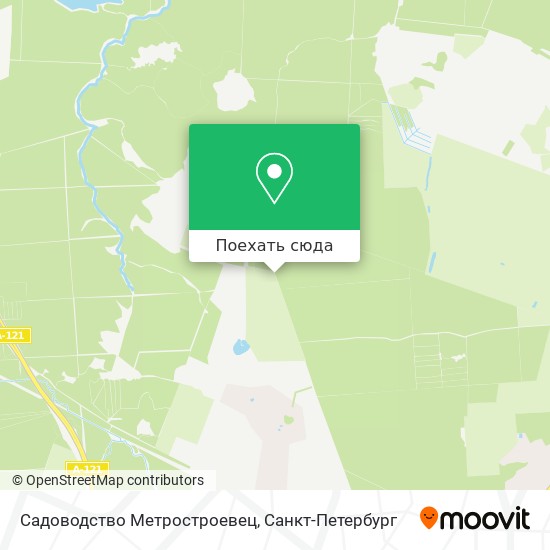 Карта Садоводство Метростроевец