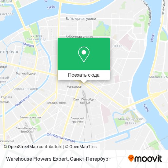 Карта Warehouse Flowers Expert