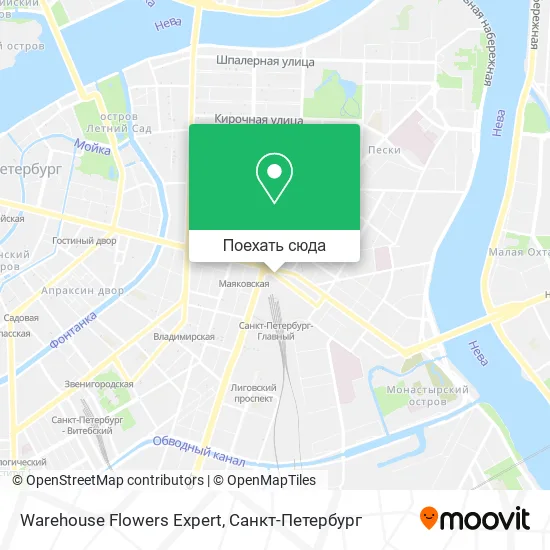 Карта Warehouse Flowers Expert