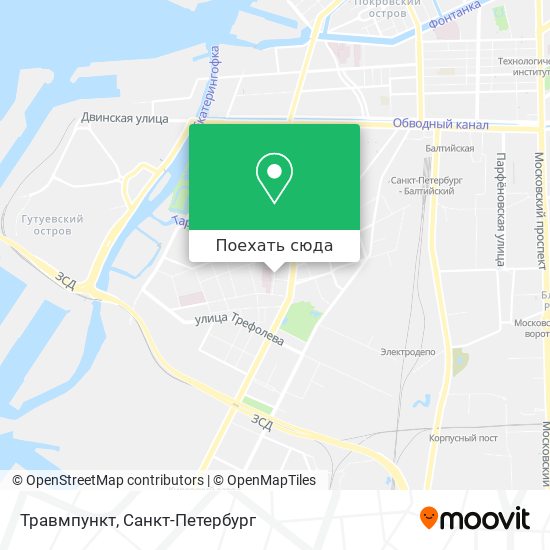 Карта Травмпункт