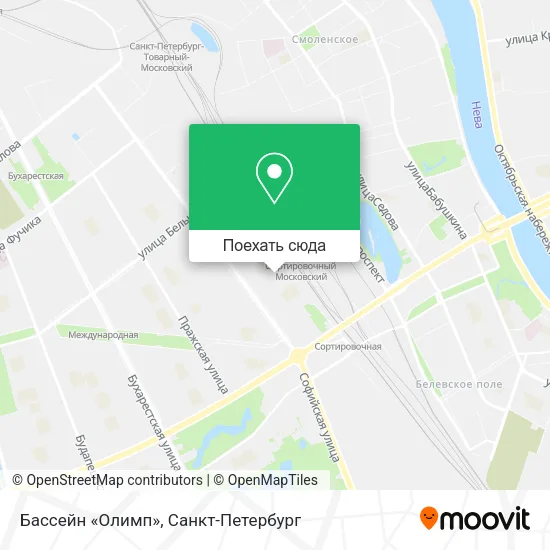 Карта Бассейн «Олимп»