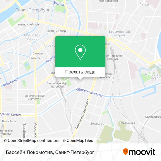 Карта Бассейн  Локомотив