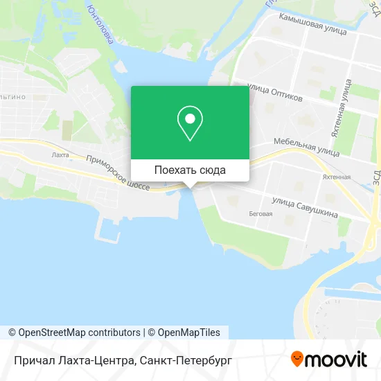 Карта Причал Лахта-Центра