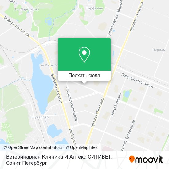 Карта Ветеринарная Клиника И Аптека СИТИВЕТ