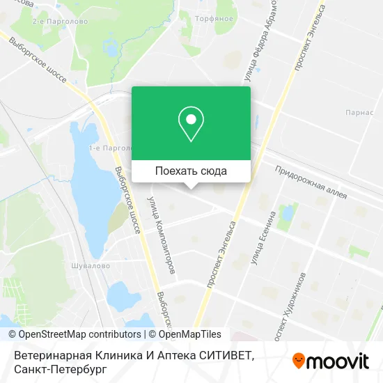 Карта Ветеринарная Клиника И Аптека СИТИВЕТ